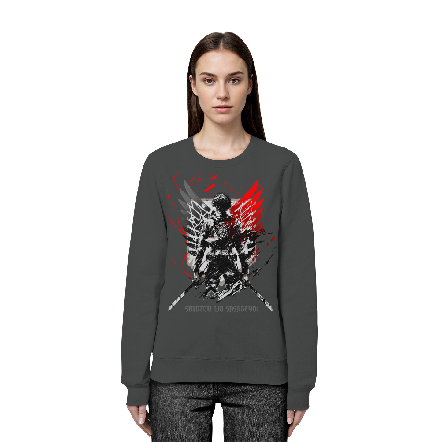 "Wings Of Resolve" Front Organic Unisex Sweatshirt