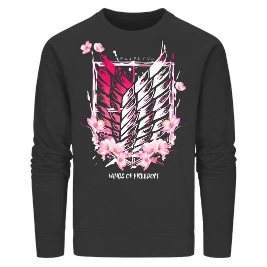 "Petals of Liberation“ Front Organic Unisex Sweatshirt