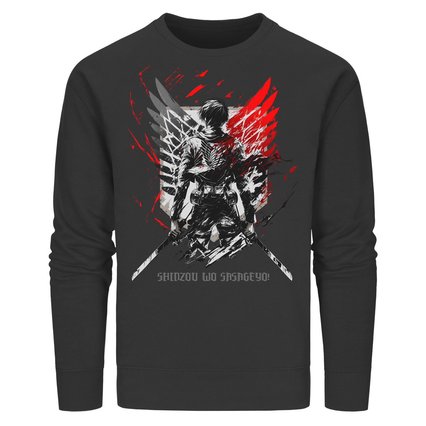 "Wings Of Resolve" Front Organic Unisex Sweatshirt