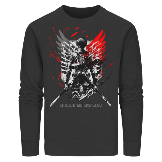"Wings Of Resolve" Front Organic Unisex Sweatshirt