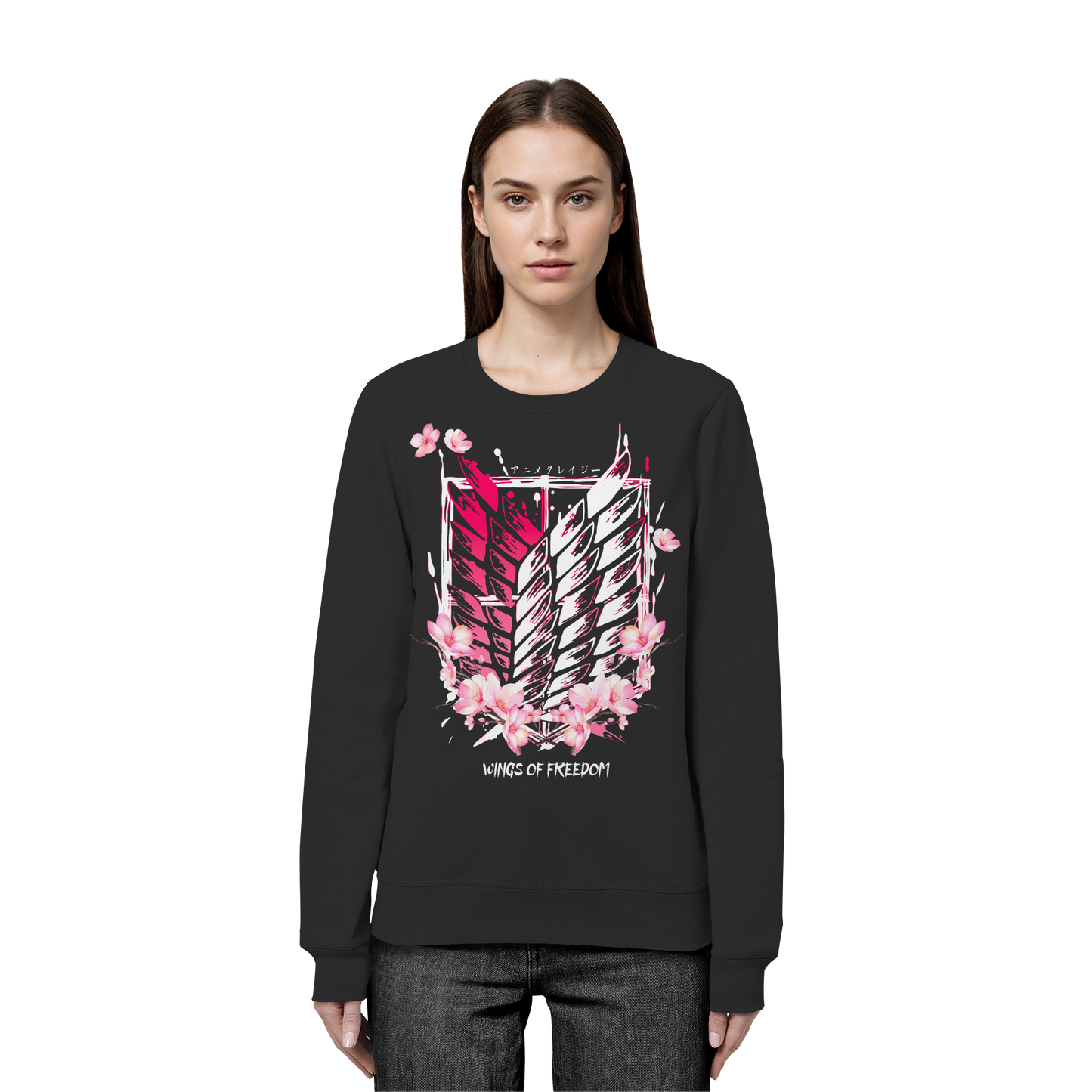"Petals of Liberation“ Front Organic Unisex Sweatshirt