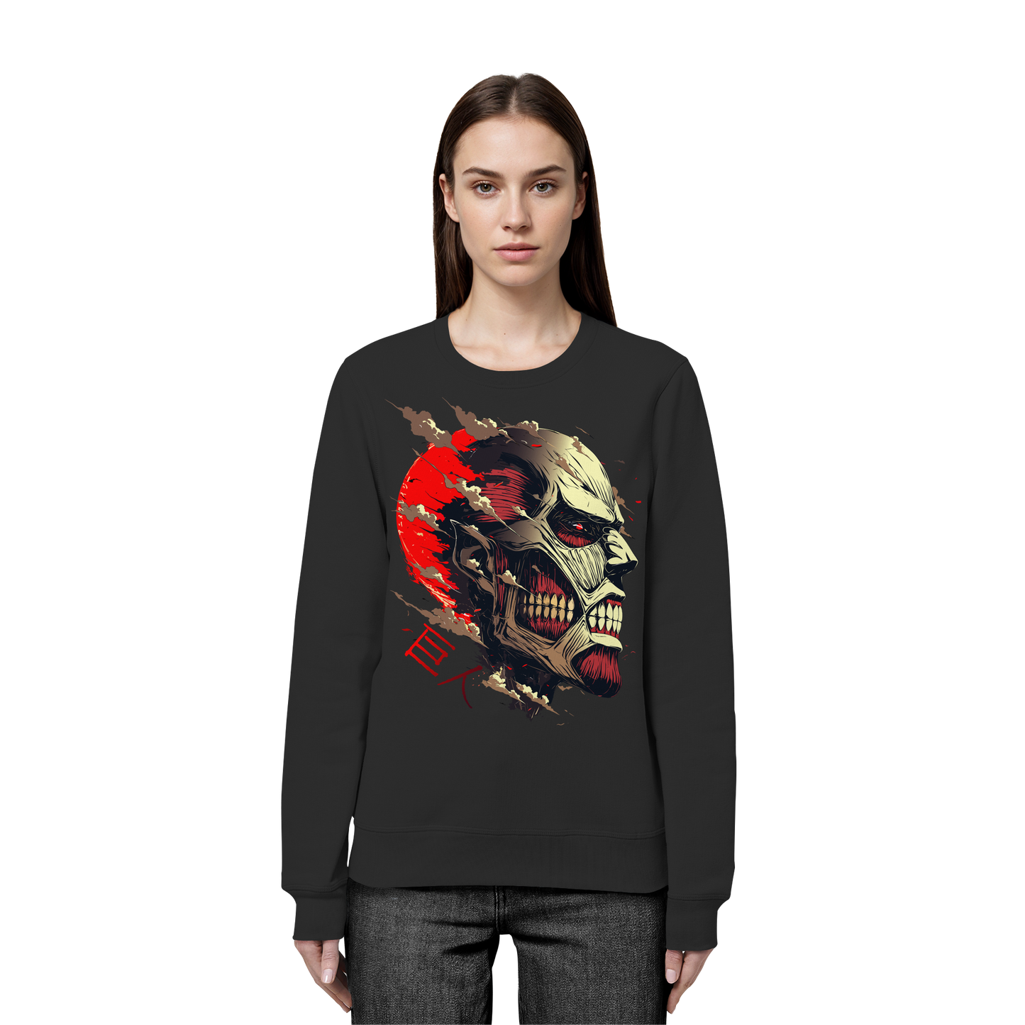 "Titan" Front Organic Unisex Sweatshirt