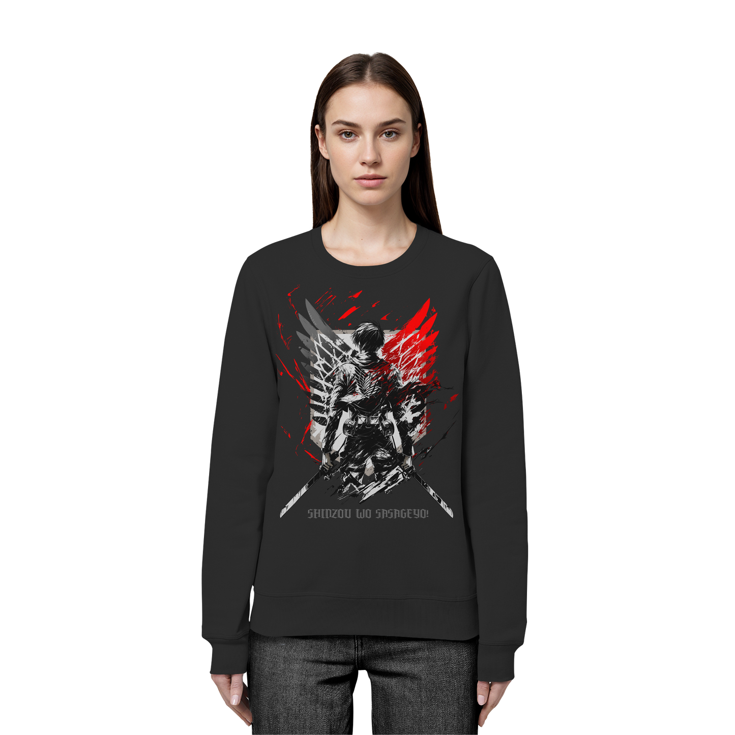 "Wings Of Resolve" Front Organic Unisex Sweatshirt