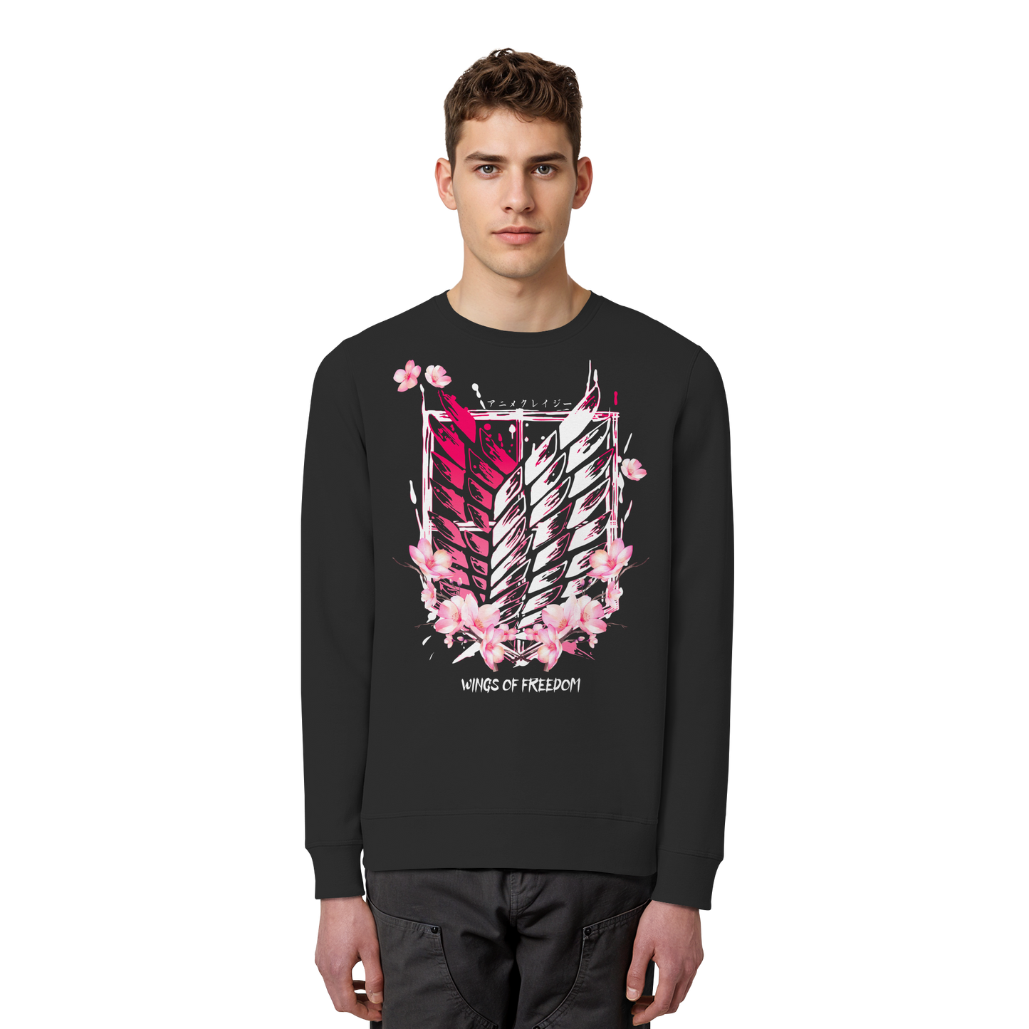 "Petals of Liberation“ Front Organic Unisex Sweatshirt