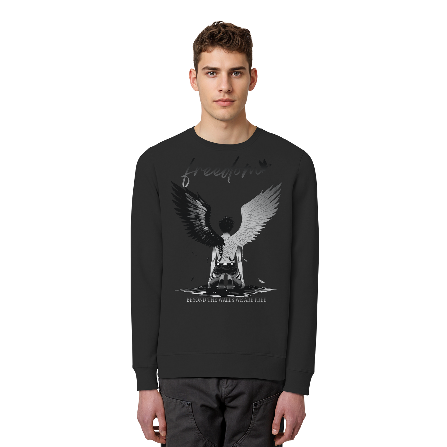 "Freedom" Front Organic Unisex Sweatshirt