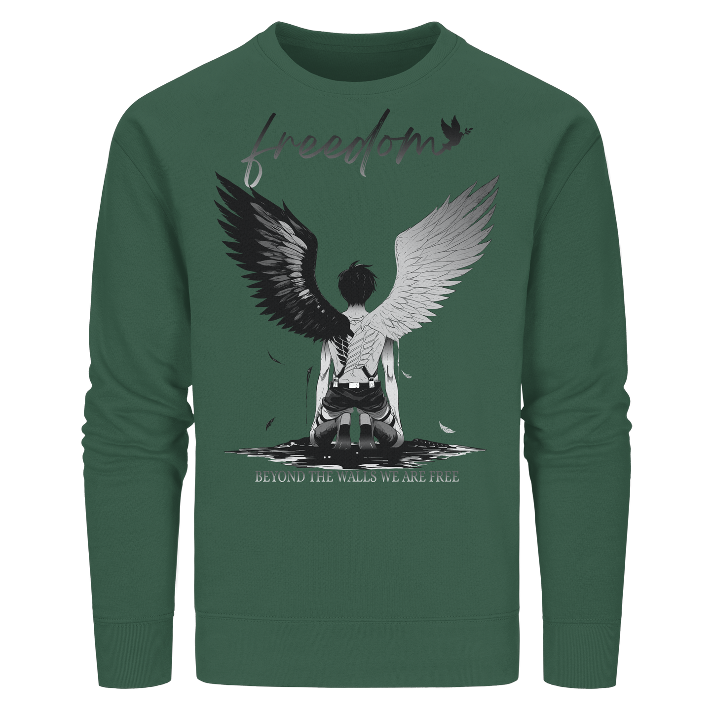 "Freedom" Front Organic Unisex Sweatshirt