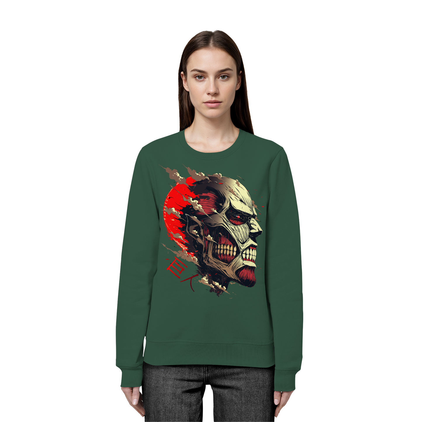 "Titan" Front Organic Unisex Sweatshirt