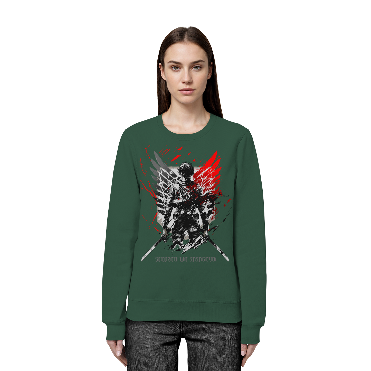 "Wings Of Resolve" Front Organic Unisex Sweatshirt