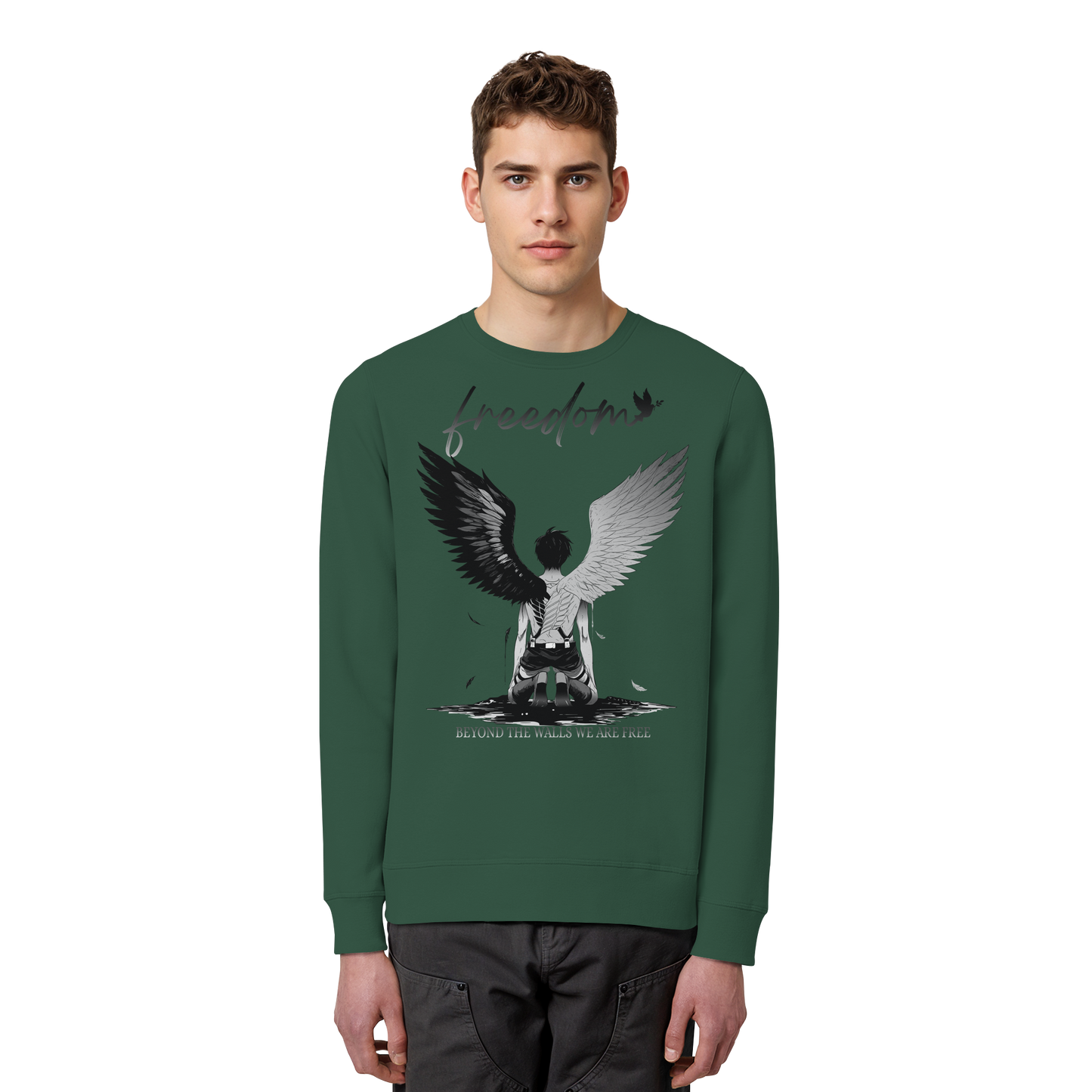 "Freedom" Front Organic Unisex Sweatshirt