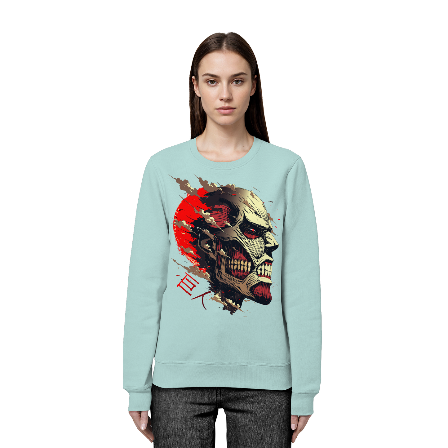 "Titan" Front Organic Unisex Sweatshirt