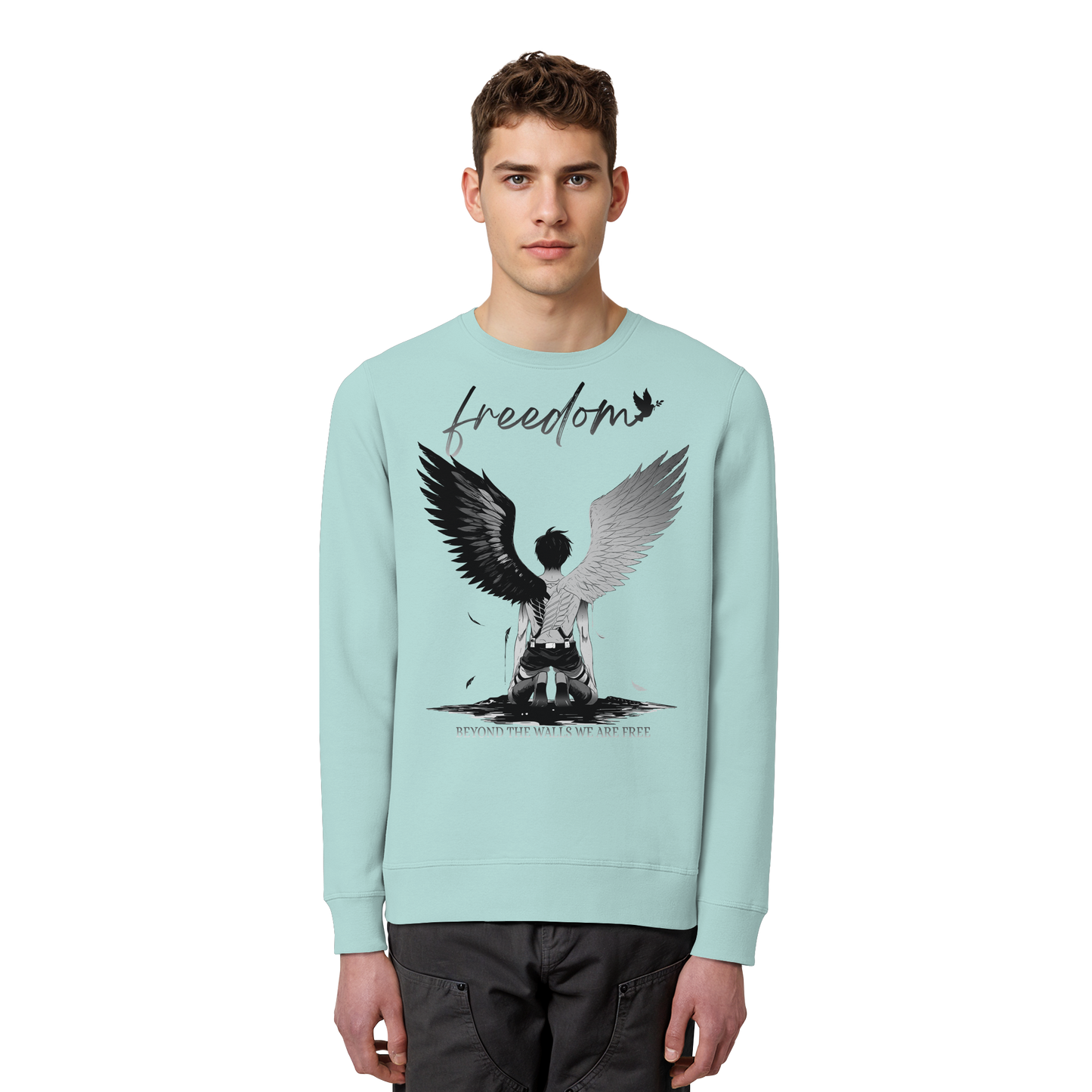 "Freedom" Front Organic Unisex Sweatshirt