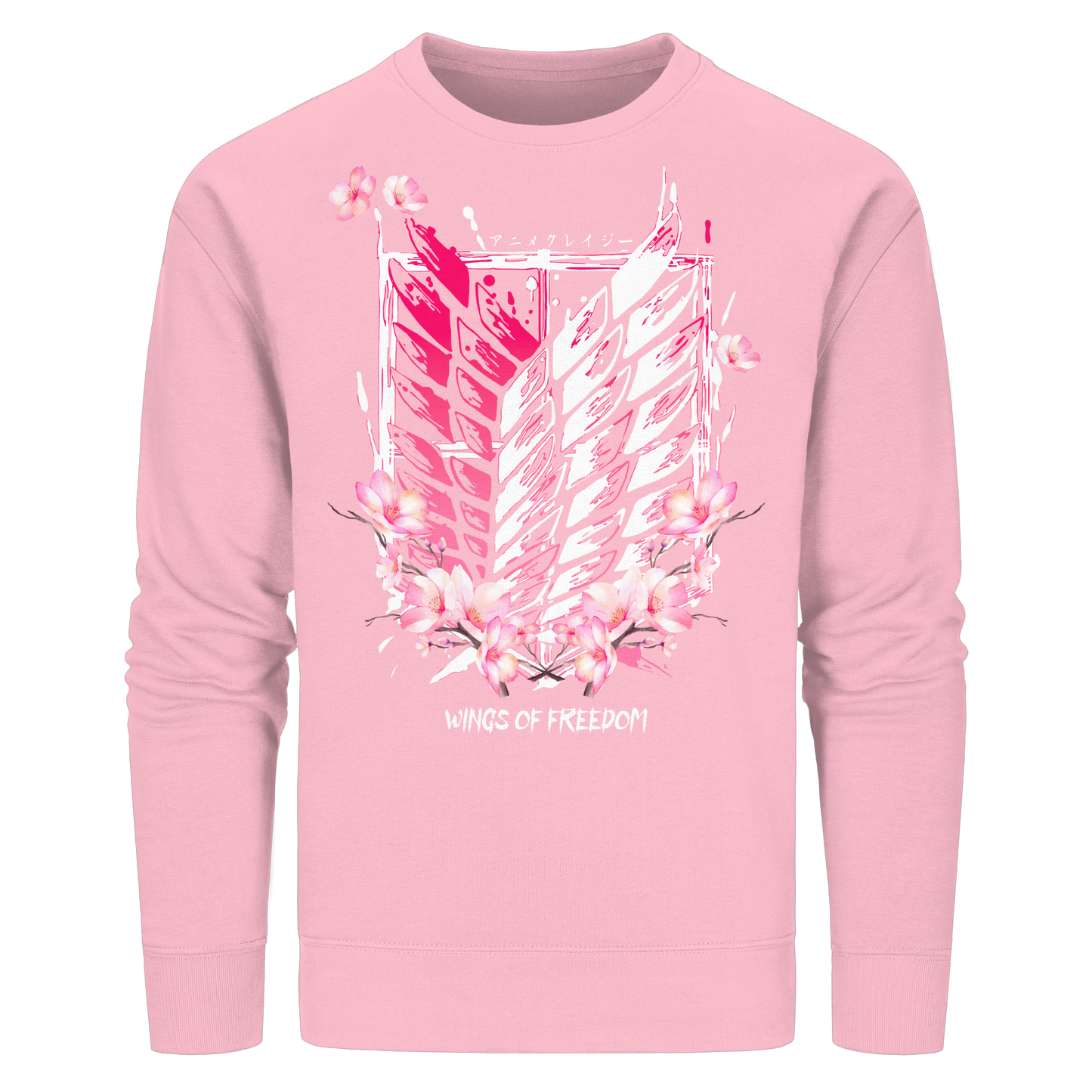 "Petals of Liberation“ Front Organic Unisex Sweatshirt