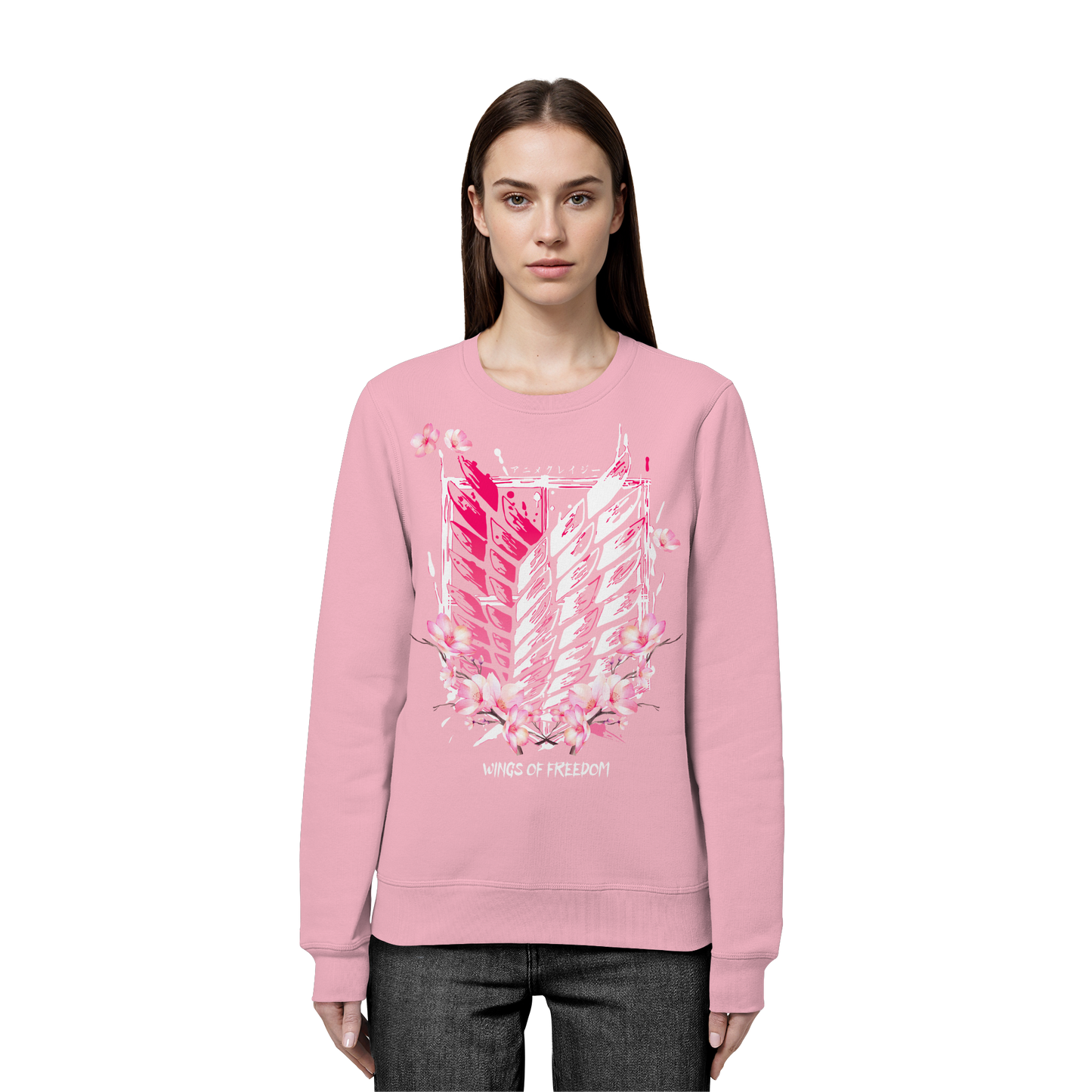 "Petals of Liberation“ Front Organic Unisex Sweatshirt