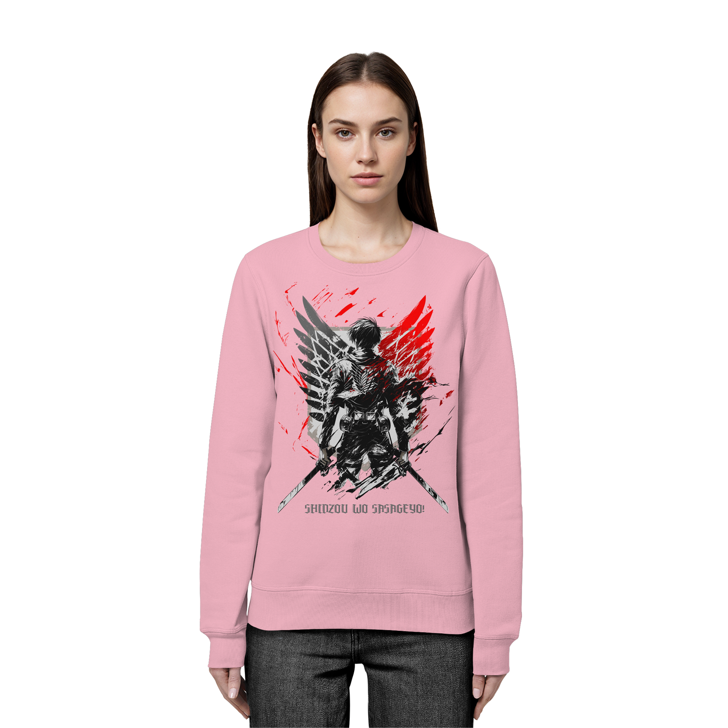 "Wings Of Resolve" Front Organic Unisex Sweatshirt