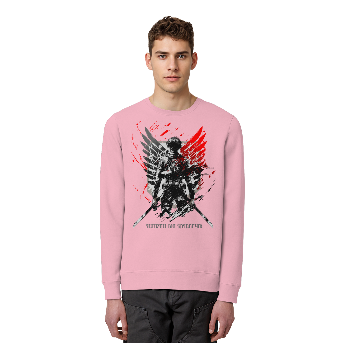 "Wings Of Resolve" Front Organic Unisex Sweatshirt