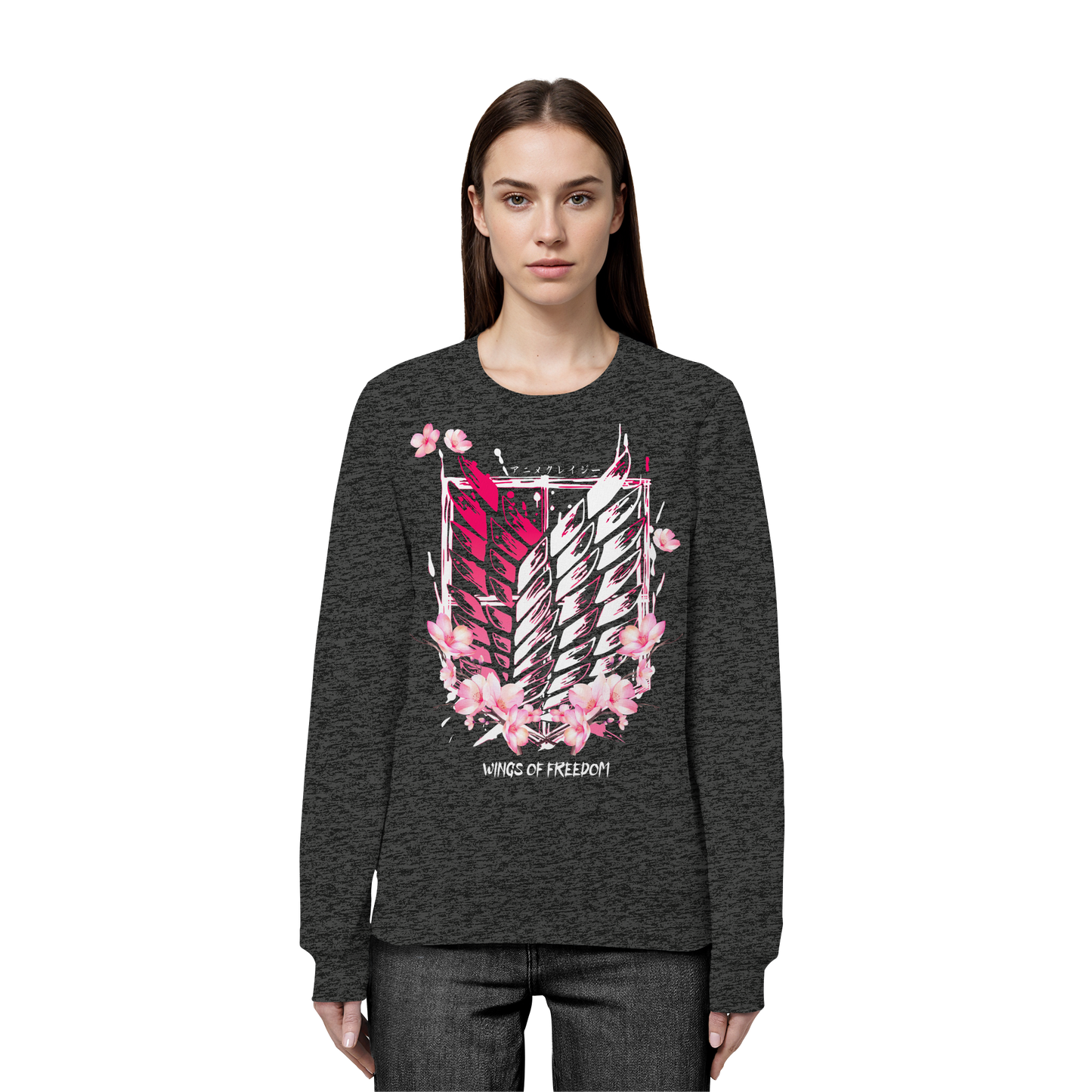 "Petals of Liberation“ Front Organic Unisex Sweatshirt