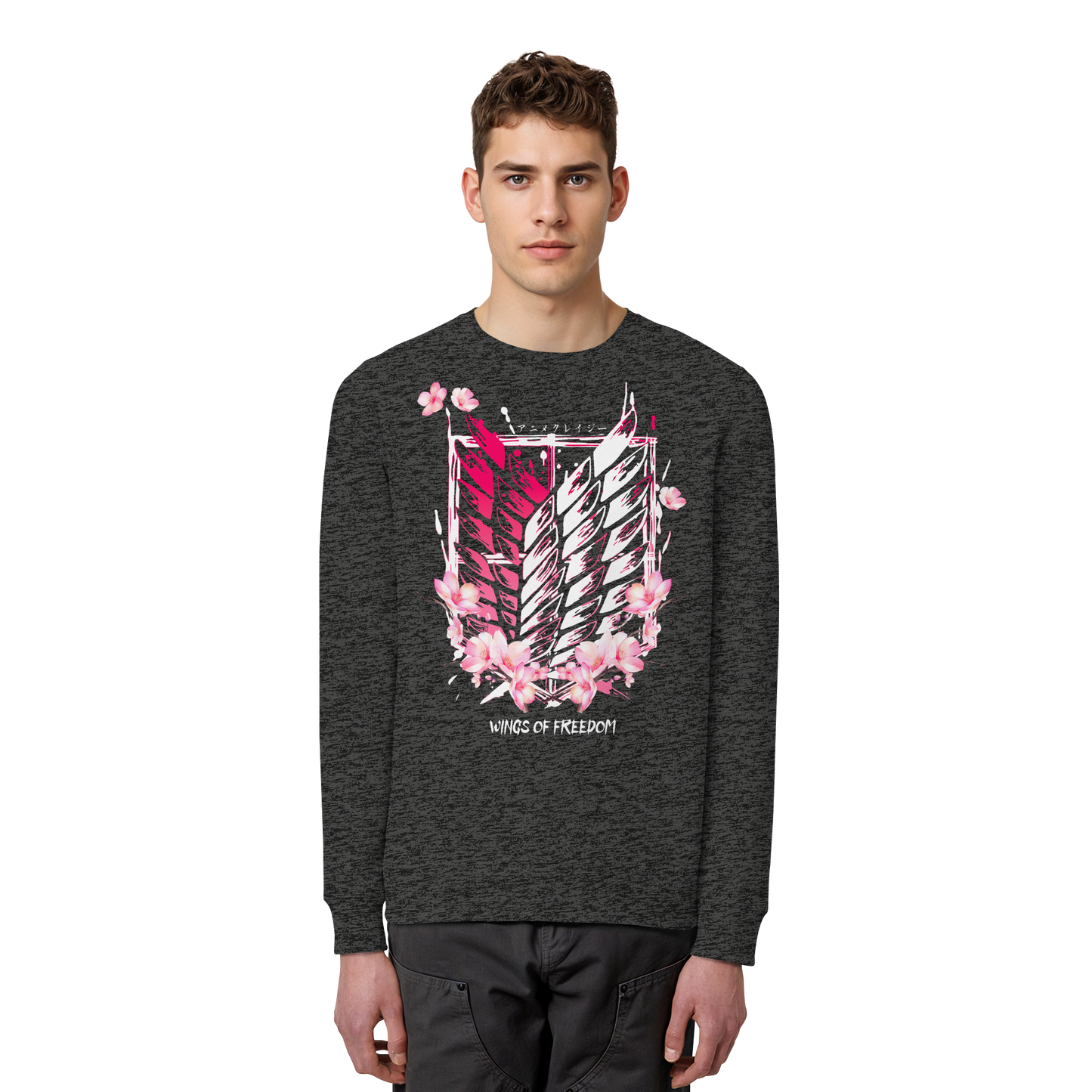 "Petals of Liberation“ Front Organic Unisex Sweatshirt