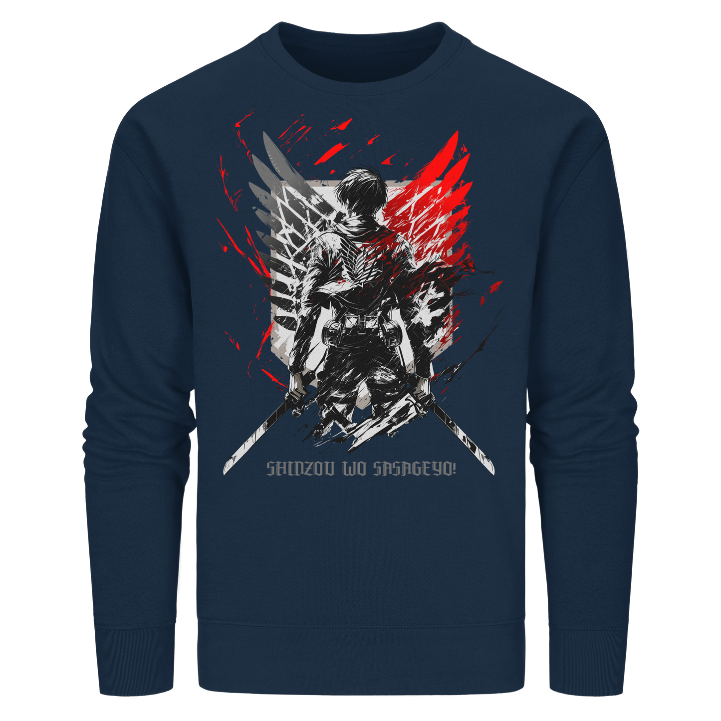 "Wings Of Resolve" Front Organic Unisex Sweatshirt