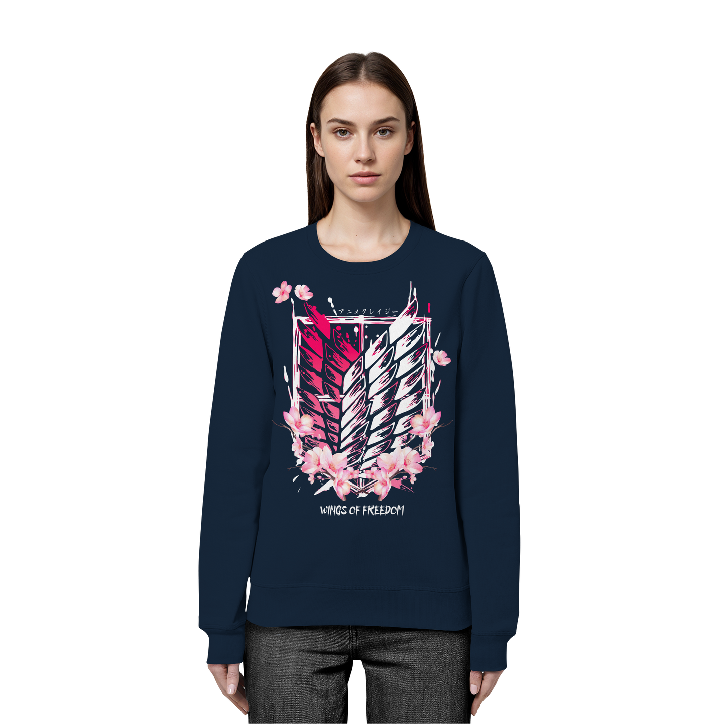 "Petals of Liberation“ Front Organic Unisex Sweatshirt