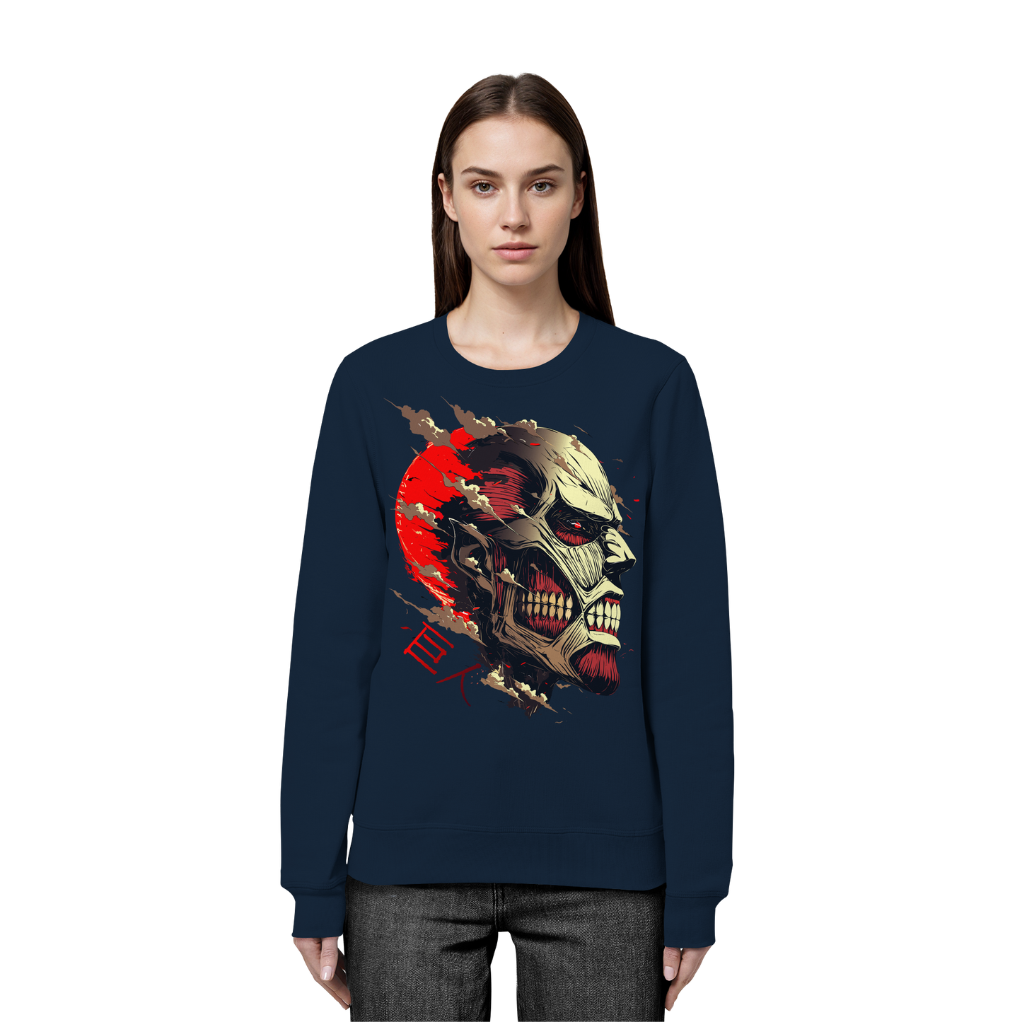 "Titan" Front Organic Unisex Sweatshirt
