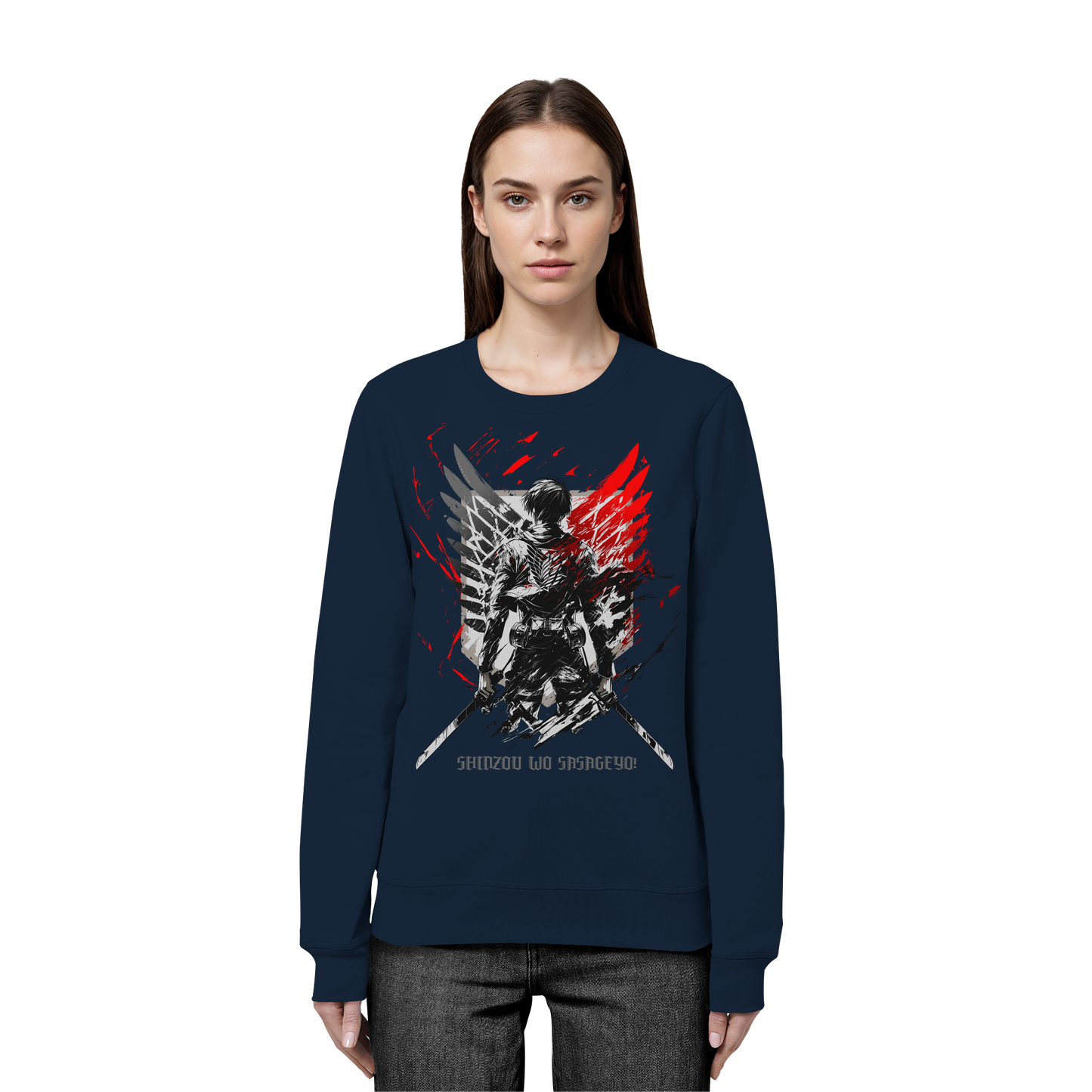 "Wings Of Resolve" Front Organic Unisex Sweatshirt