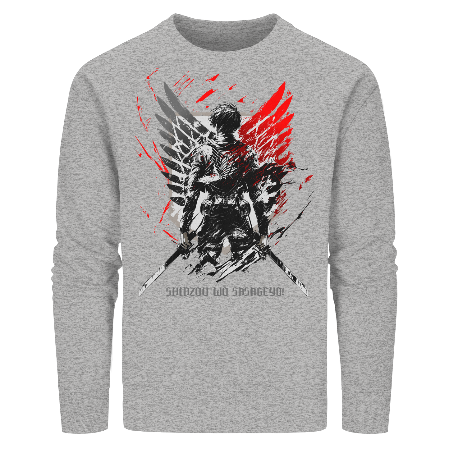 "Wings Of Resolve" Front Organic Unisex Sweatshirt