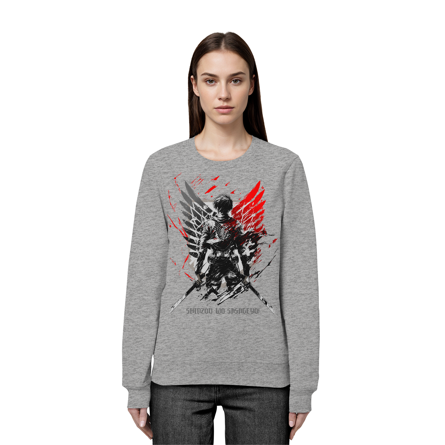 "Wings Of Resolve" Front Organic Unisex Sweatshirt