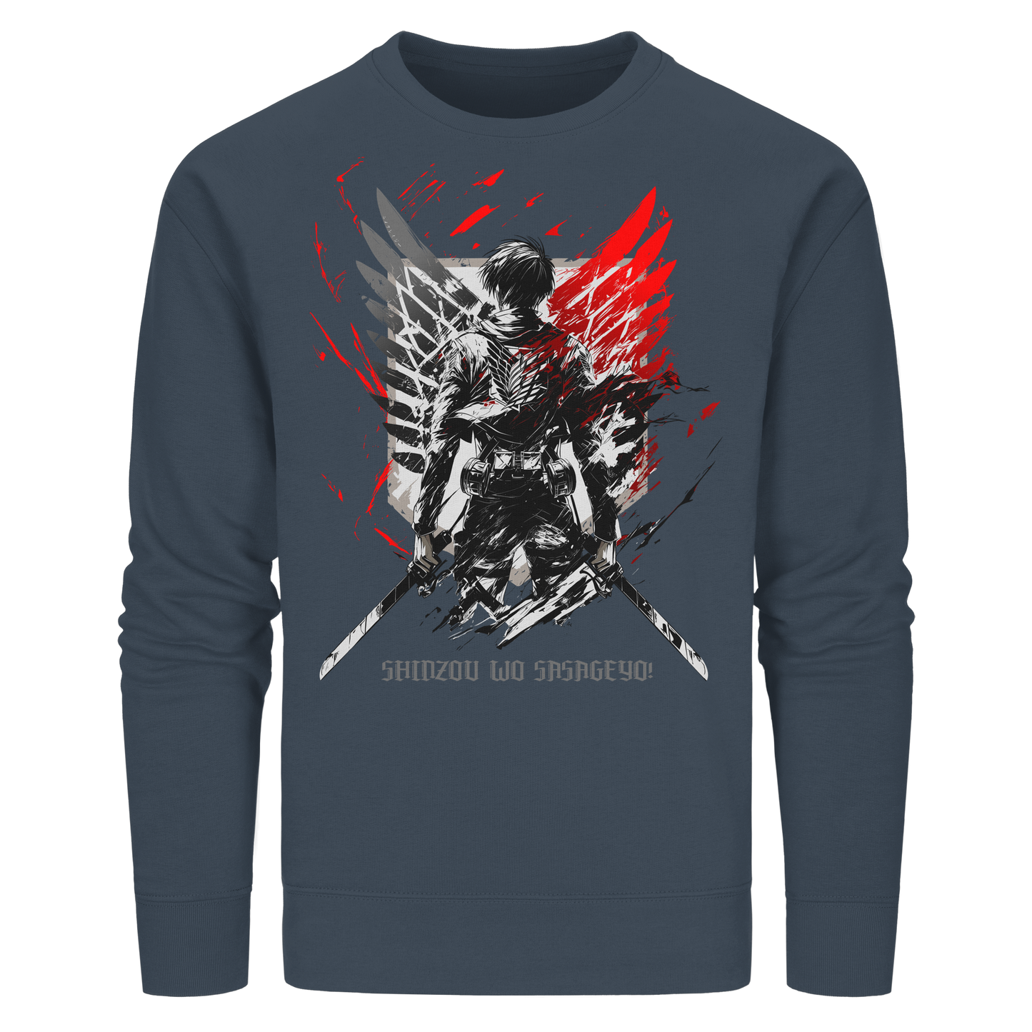 "Wings Of Resolve" Front Organic Unisex Sweatshirt