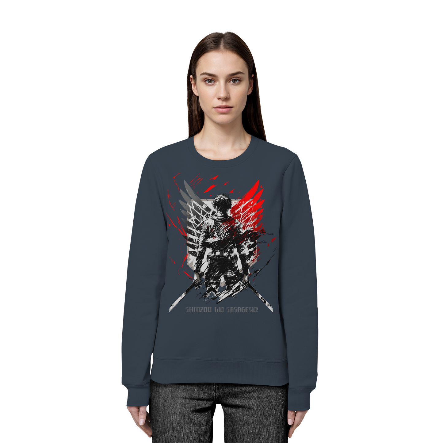 "Wings Of Resolve" Front Organic Unisex Sweatshirt