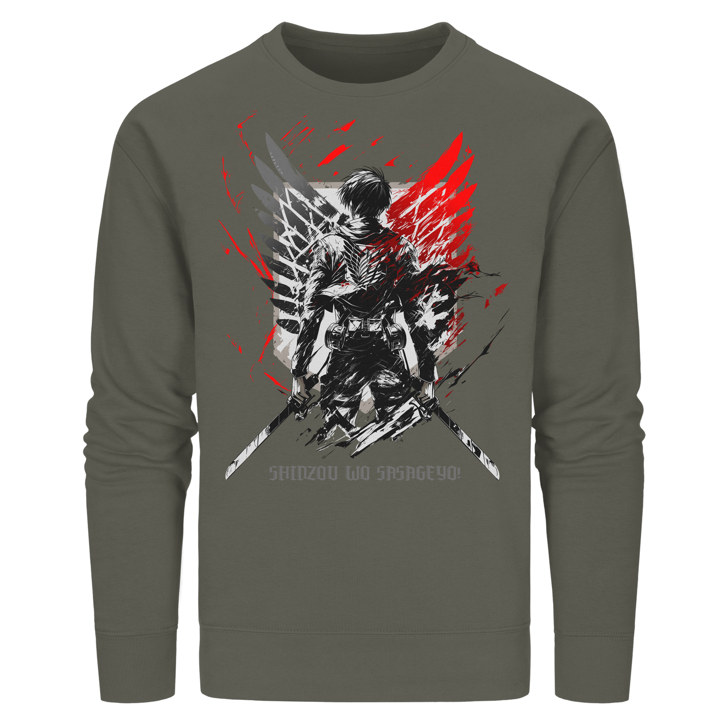 "Wings Of Resolve" Front Organic Unisex Sweatshirt