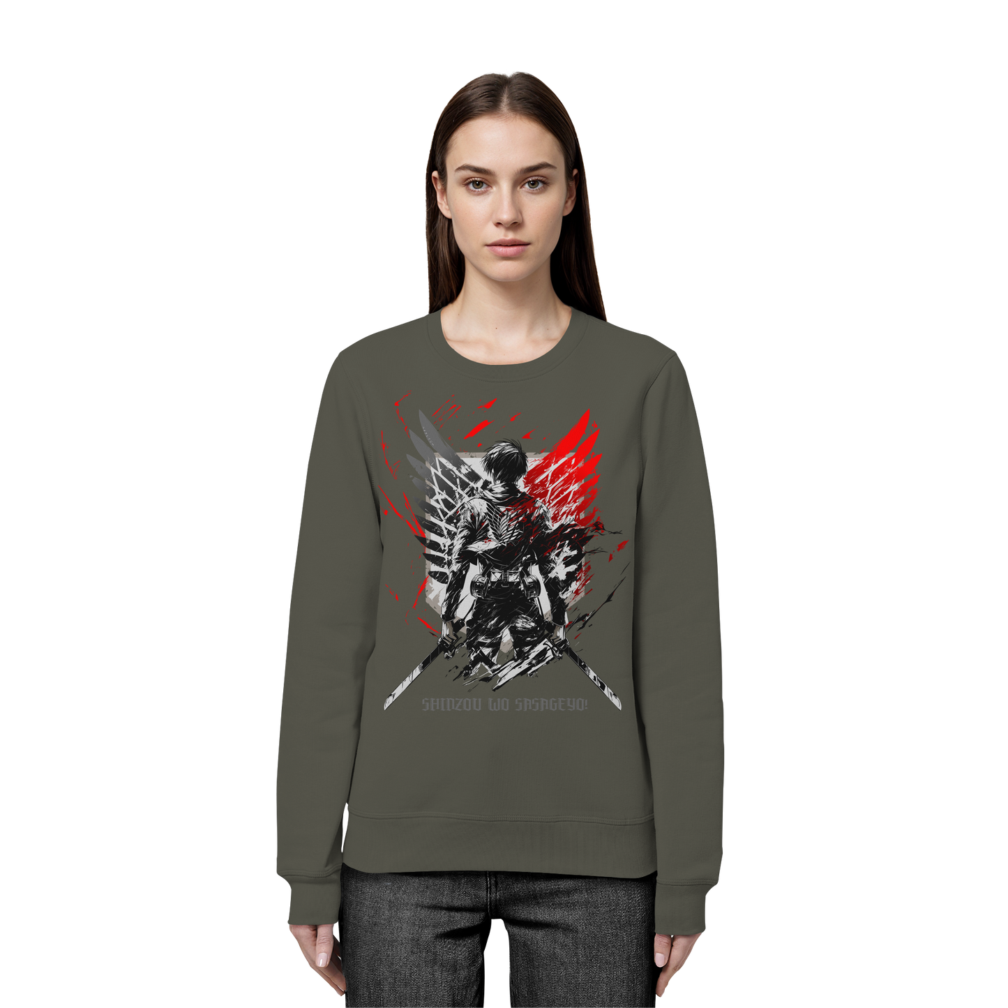 "Wings Of Resolve" Front Organic Unisex Sweatshirt