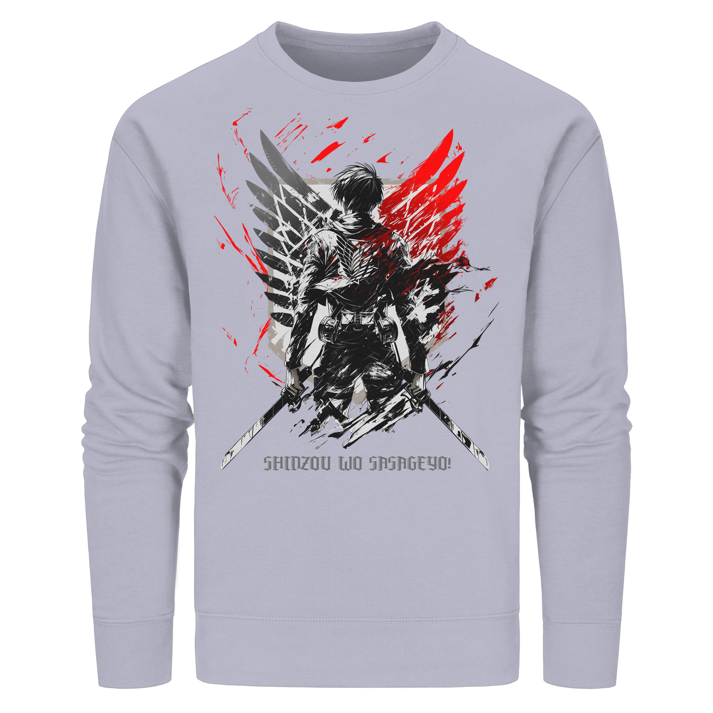 "Wings Of Resolve" Front Organic Unisex Sweatshirt