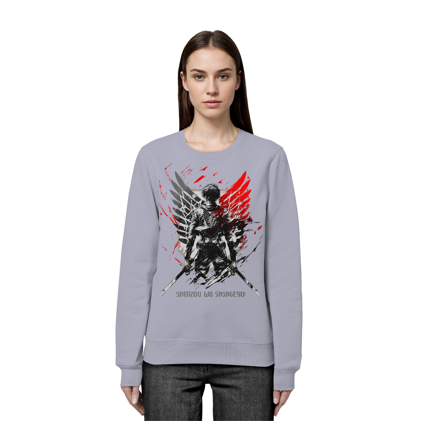 "Wings Of Resolve" Front Organic Unisex Sweatshirt