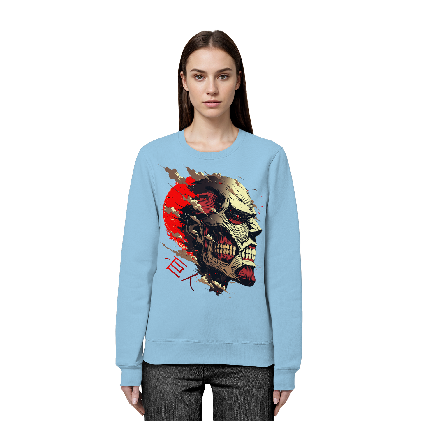 "Titan" Front Organic Unisex Sweatshirt