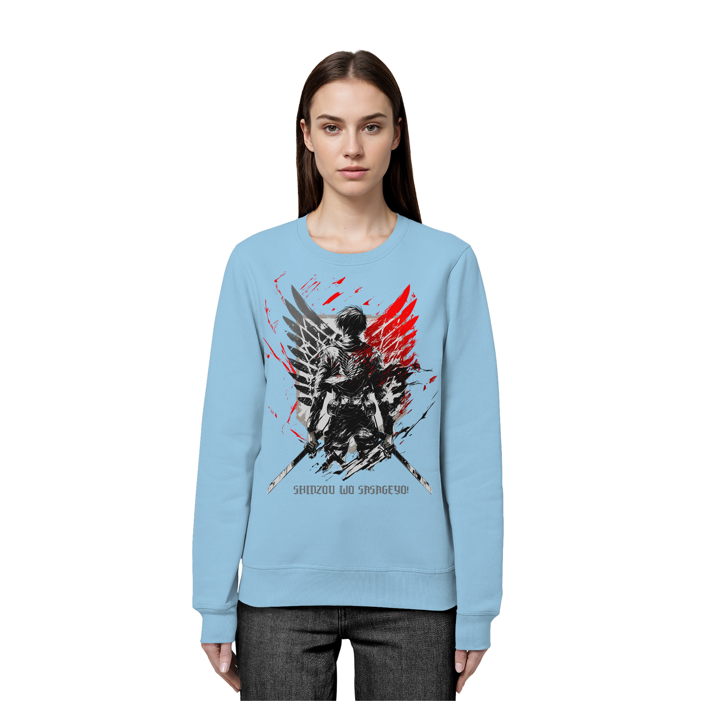 "Wings Of Resolve" Front Organic Unisex Sweatshirt