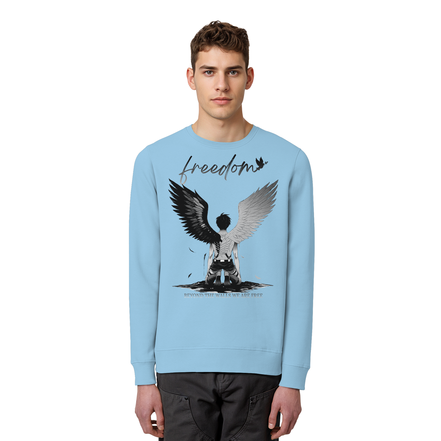 "Freedom" Front Organic Unisex Sweatshirt