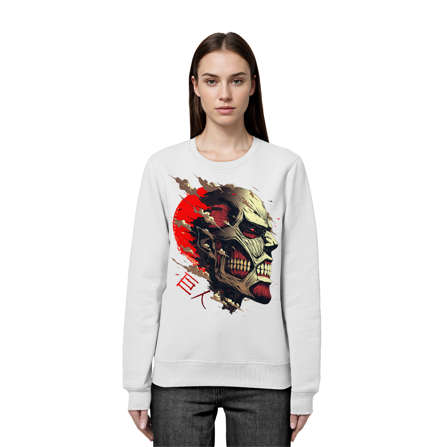 "Titan" Front Organic Unisex Sweatshirt