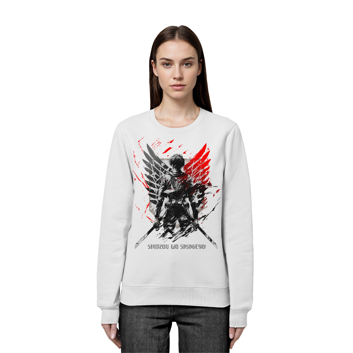 "Wings Of Resolve" Front Organic Unisex Sweatshirt