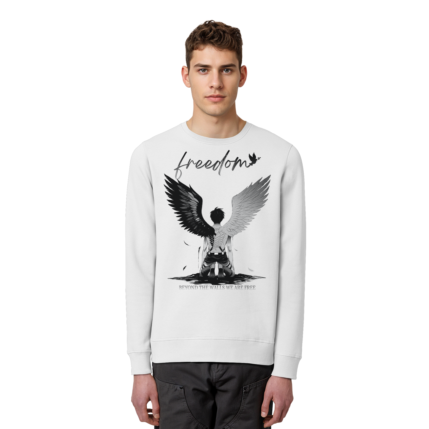 "Freedom" Front Organic Unisex Sweatshirt