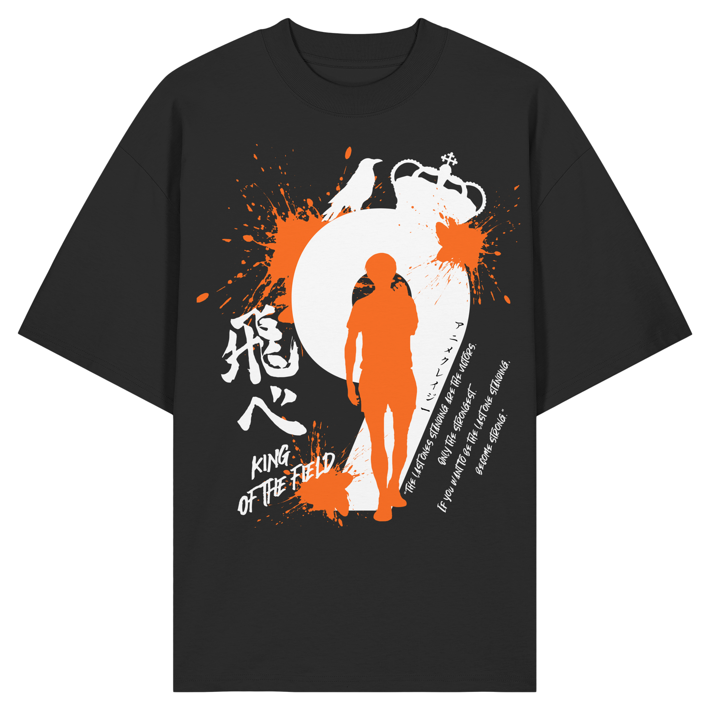 "King Of The Field" Front Organic Oversize Shirt