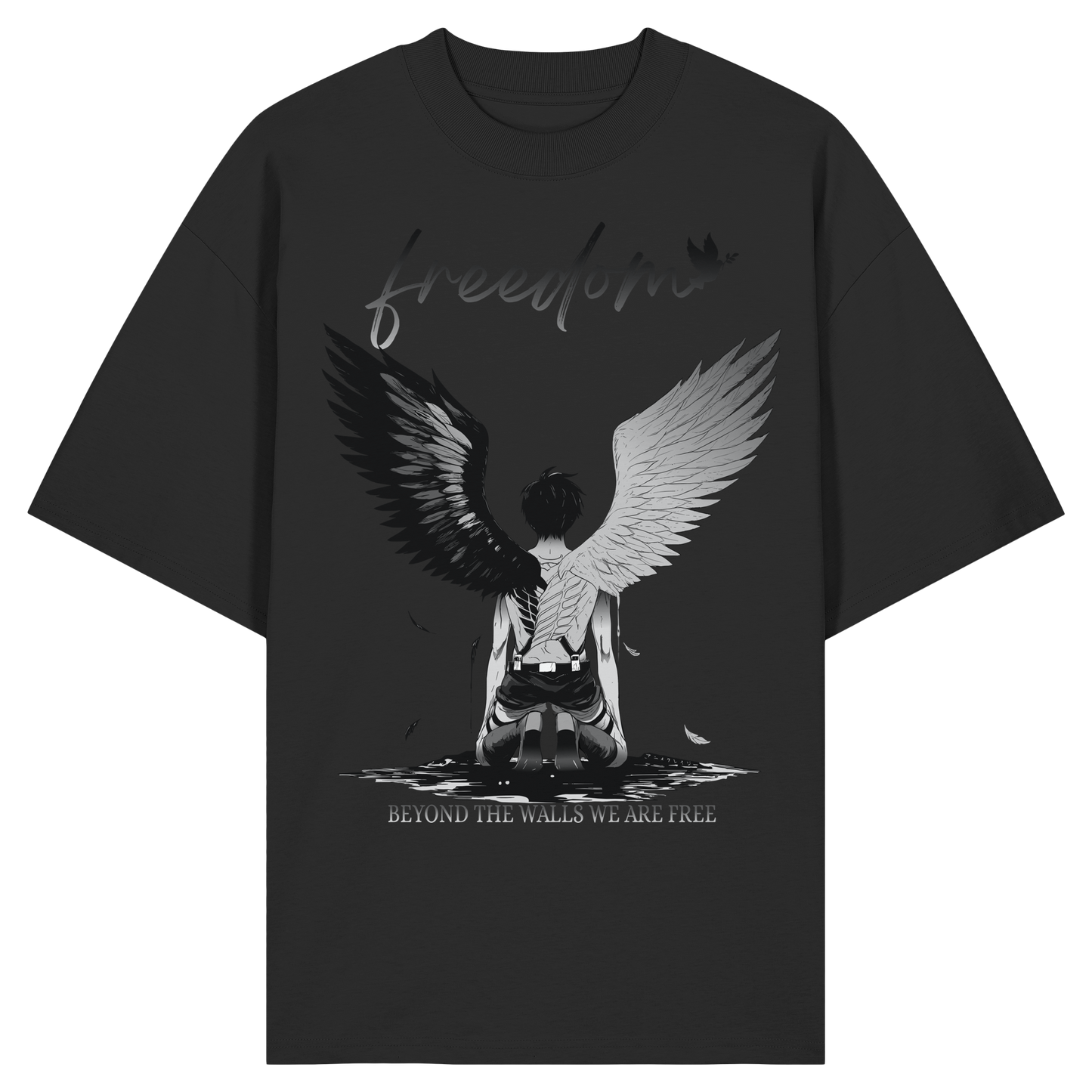 "Freedom" Front Organic Oversized Shirt