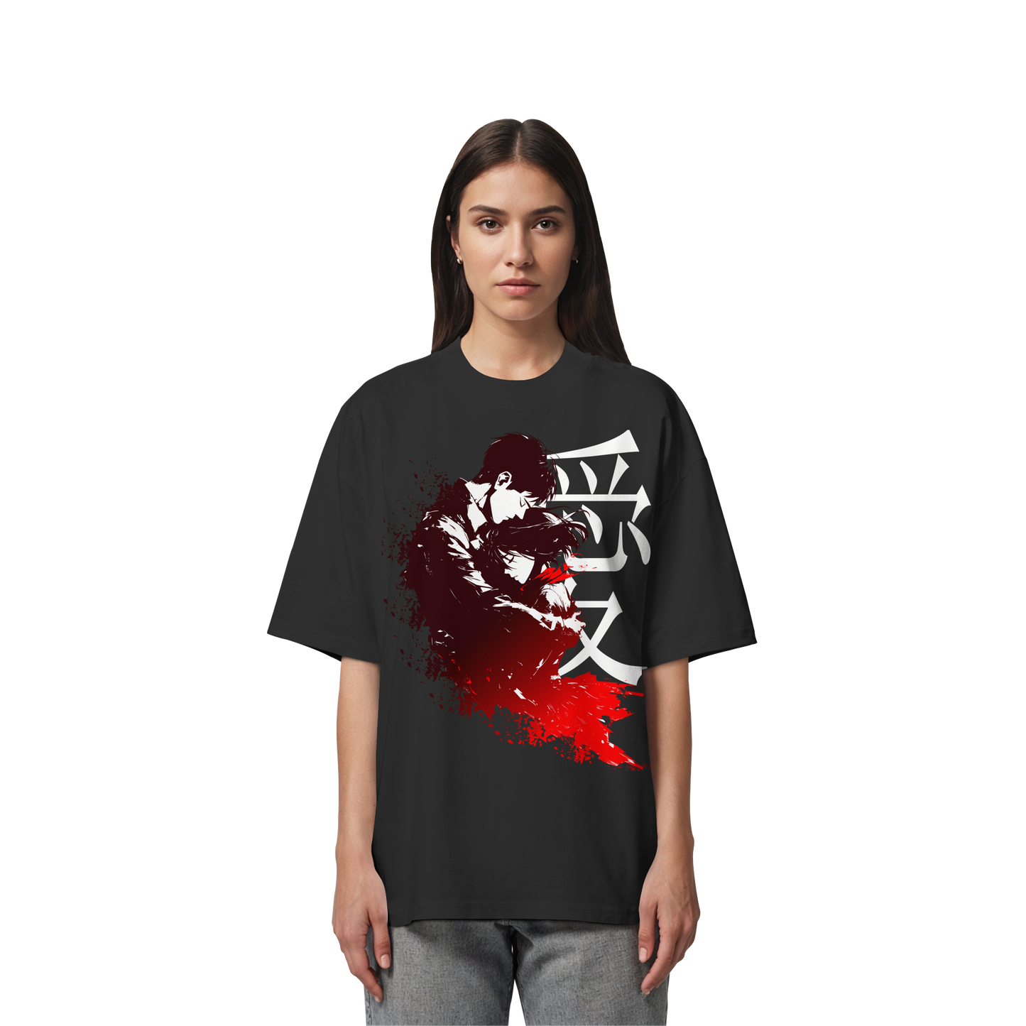 "Bound by Fate" Front Organic Oversized Shirt