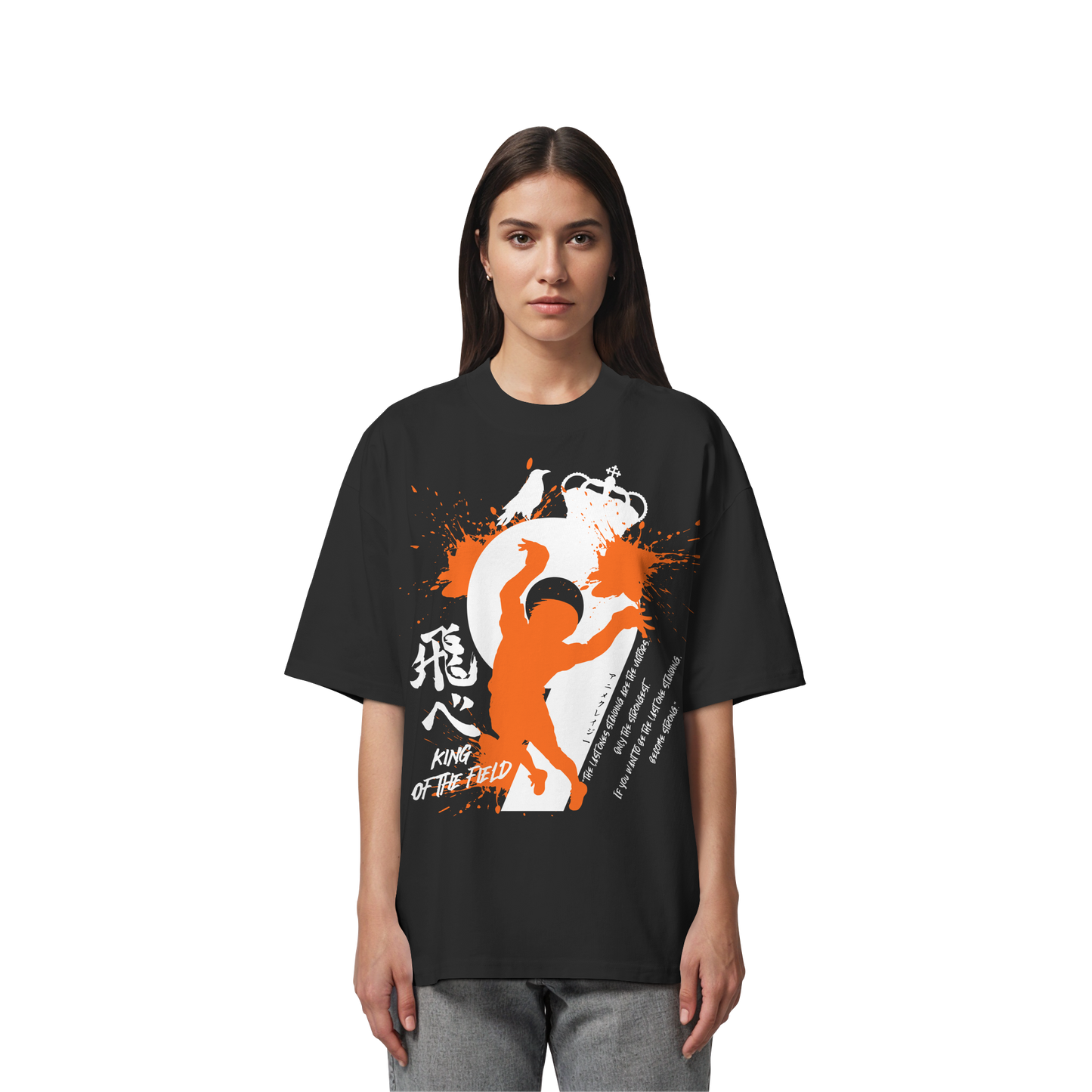 "King Of The Field 2.0" Front Organic Oversize Shirt