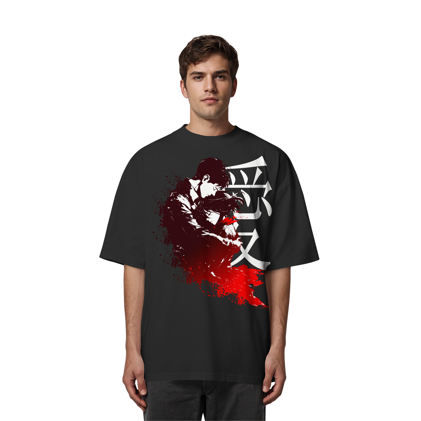 "Bound by Fate" Front Organic Oversized Shirt
