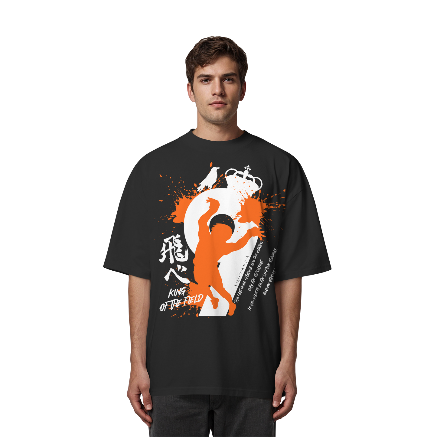 "King Of The Field 2.0" Front Organic Oversize Shirt