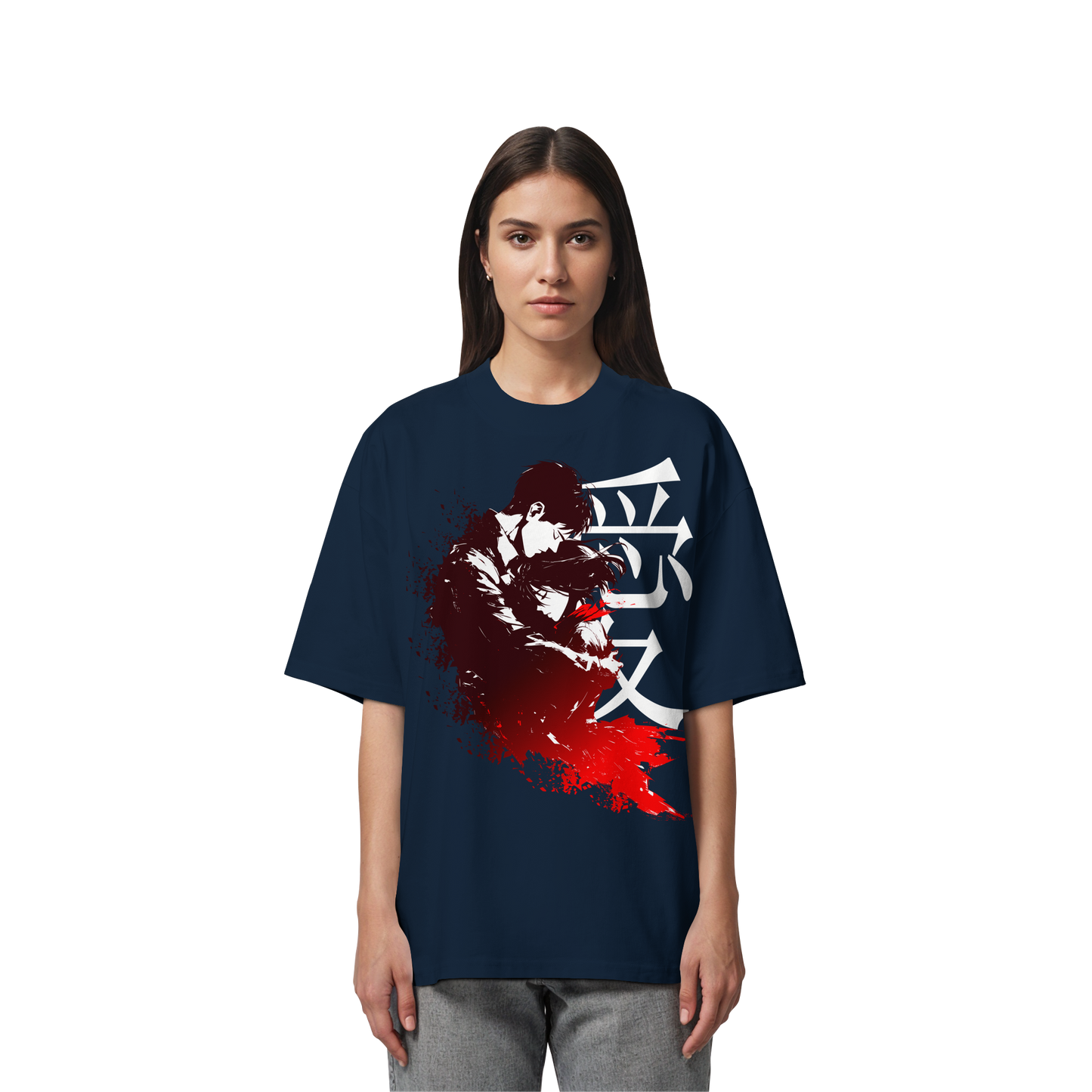 "Bound by Fate" Front Organic Oversized Shirt