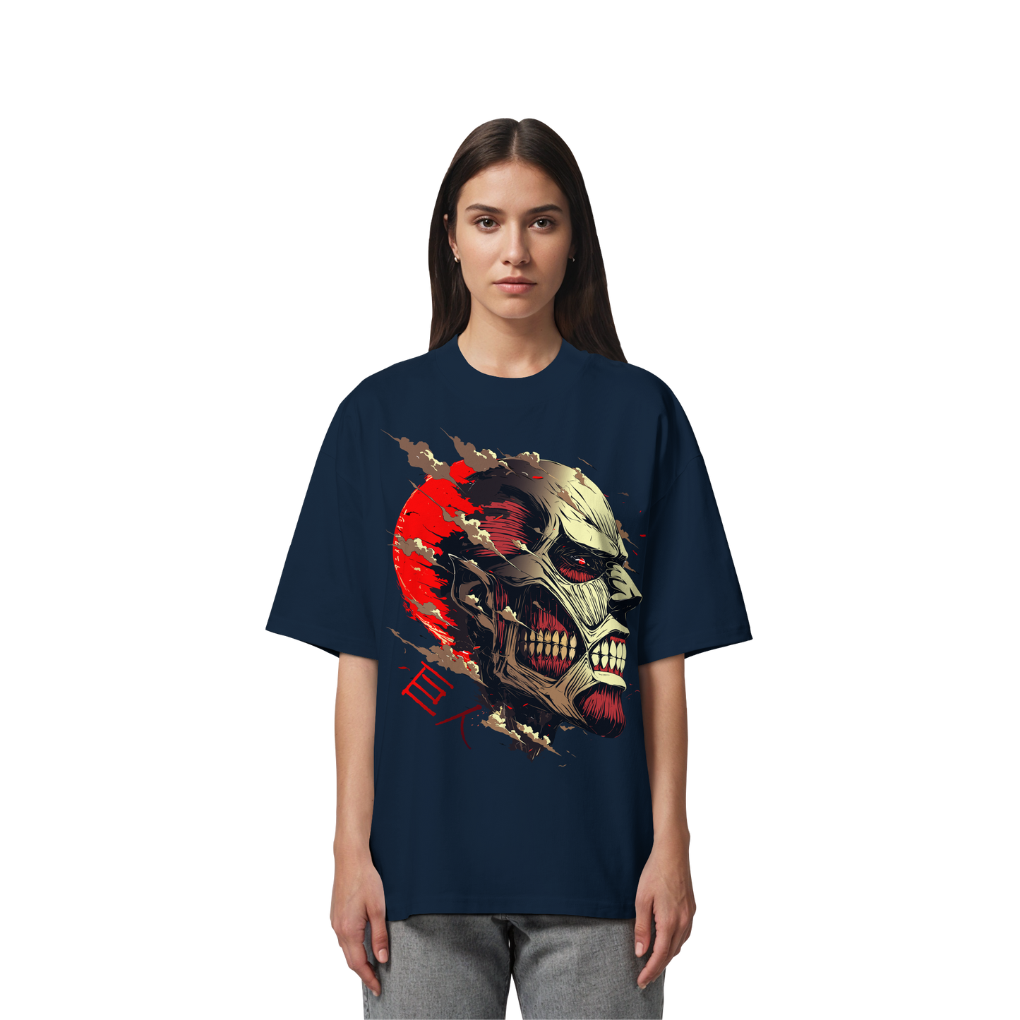 "Titan" Front Organic Oversized Shirt