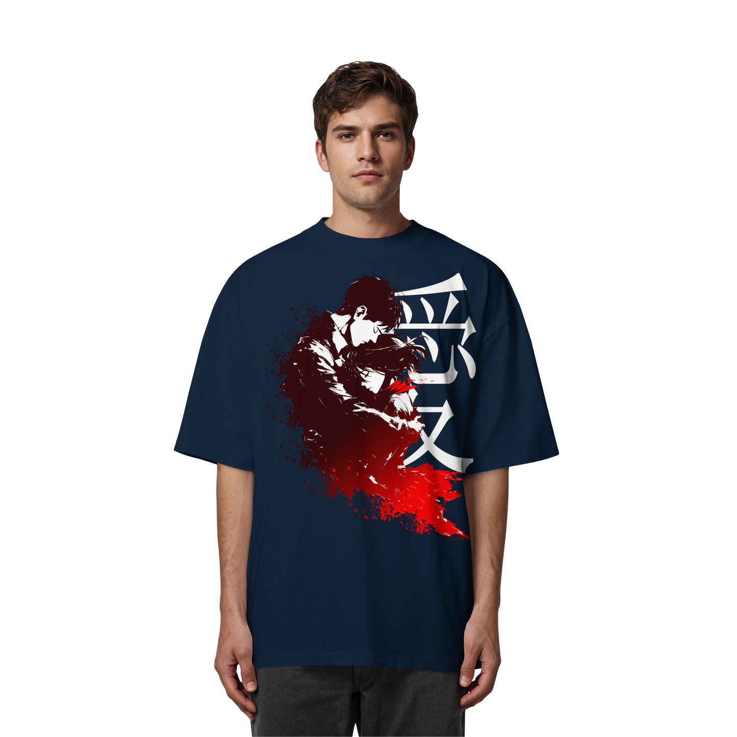 "Bound by Fate" Front Organic Oversized Shirt