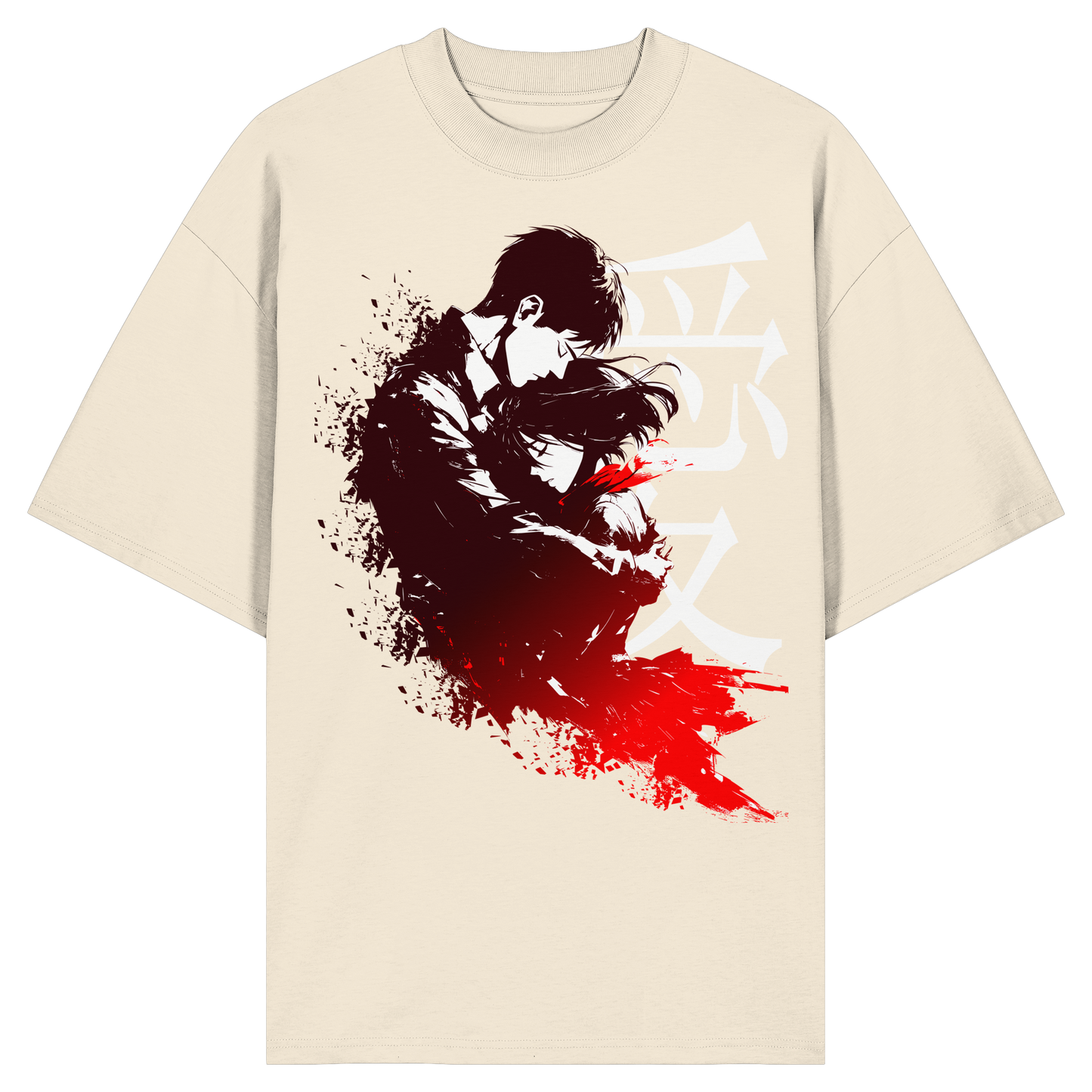 "Bound by Fate" Front Organic Oversized Shirt