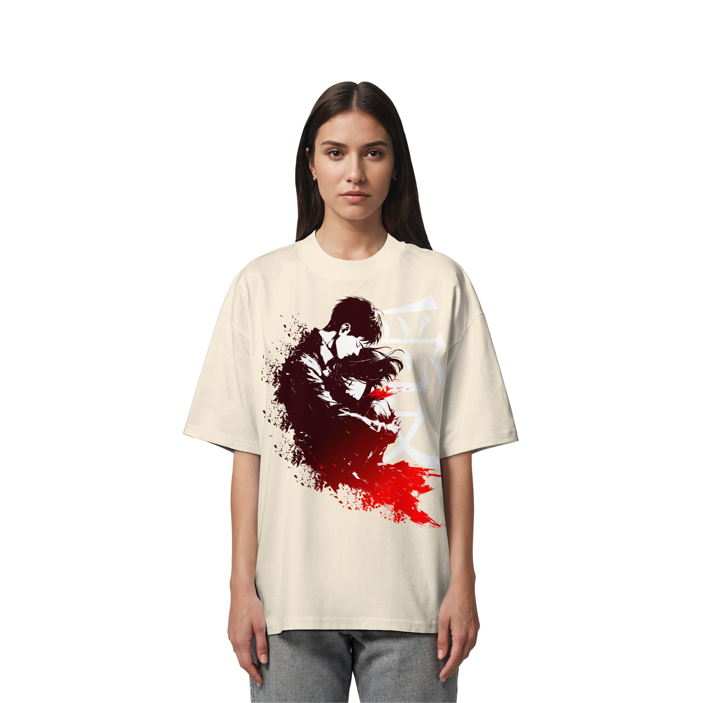 "Bound by Fate" Front Organic Oversized Shirt